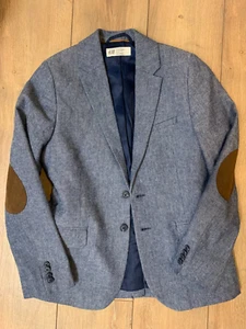 H&M boys blue dress jacket size 9-10 GUC - Picture 1 of 2