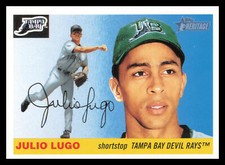 2004 Topps Heritage #314 Julio Lugo Tampa Bay Devil Rays