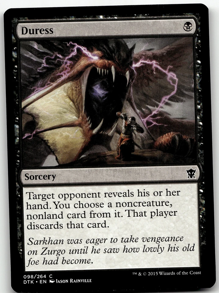 MTG Duress Dragons of Tarkir 098/264 Regular Common - Image 1 of 1