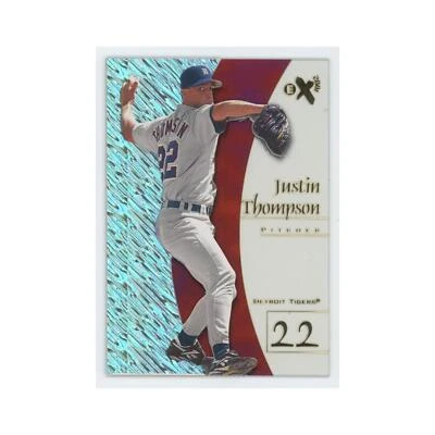 Tarjeta de béisbol Justin Thompson 1998 SkyBox E-X2001 acetato #82 Detroit Tigers casi nueva Foto 1 de 3