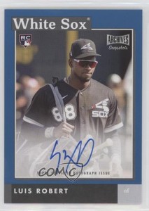 2020 Topps Archives Snapshots Blue Auto /50 Luis Robert #AS-LR Rookie Auto RC