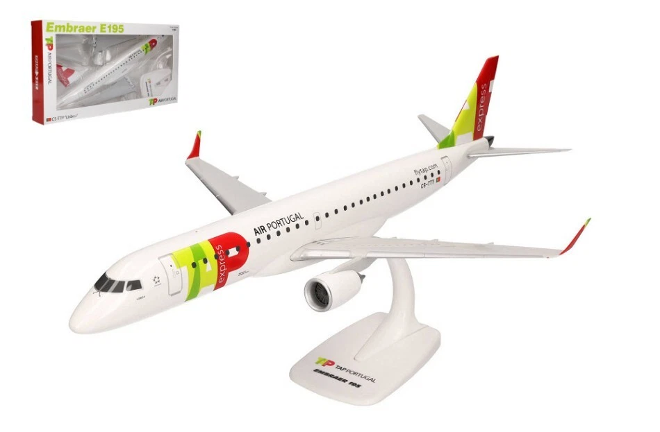 Modellino aerei di linea Herpa  EMBRAER E195 TAP EXPRESS AIR PORTUGAL 1:100 - Immagine 1 di 1