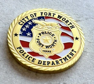CITY OF FORT WORTH POLICE Dept Challenge Coin - Picture 1 of 2