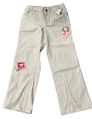 Pantalones de pana Lands End para niñas color tostado talla 10 plus ajustables nuevos con etiquetas Foto 1 de 4