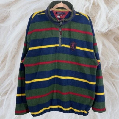 Suéter Tommy Hilfiger De Colección Años 90 Para Hombre Grande Difuso De Gran Tamaño Cresta de Vellón Logo Foto 1 de 4