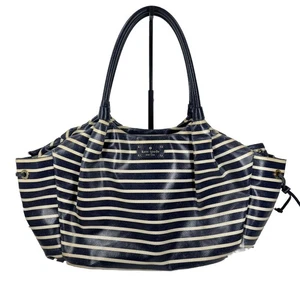 Kate Spade NY Watson Stevie Striped Baby Diaper Bag Travel Tote Bag - Picture 1 of 19