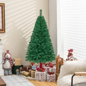 5' Green Holiday Season Artificial PVC Christmas Tree Indoor Outdoor Stand - Picture 1 of 10