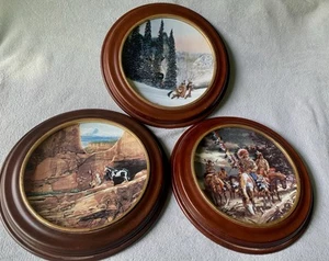 The Faces Of Nature Set Of 6 Plates & Frames By Julie Kramer Cole Vintage FOTB - Picture 1 of 14