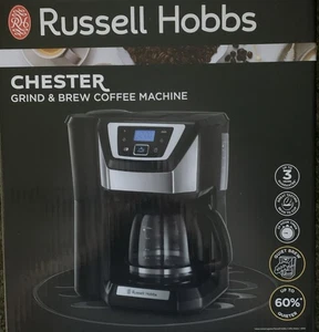 Russell Hobbs Chester Grind And Brew Kaffeemaschine 1025W 1,5 Liter - Schwarz - Bild 1 von 2