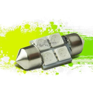4 SMD 4SMD 31MM COLOR ÁMBAR 5050 5055 LED BOMBILLA INTERIOR AUTOMÁTICA CÚPULA/MAPA - Imagen 1 de 1