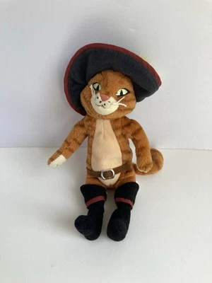 Ty Beanie Baby Puss In Boots Beanbag Peluche Gato Shrek DVD Exclusivo 8.5 Pulgadas Foto 1 de 4