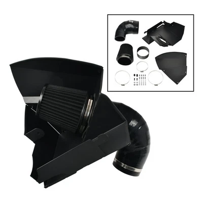 Black Aluminum Cold Air Intake Kit & Heat Shield For 19-22 BMW 320I 330I G20 G21 - Image 1 of 4