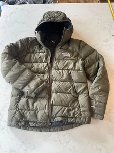north face jacket green down filled Boys youth size xl (to Fit age 12 13 14 15 ) - Picture 1 of 8