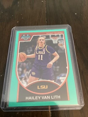 2023-24 Bowman Chrome U Hailey Van LIth 07B-26 Aqua Refractor /150 - Image 1 of 4