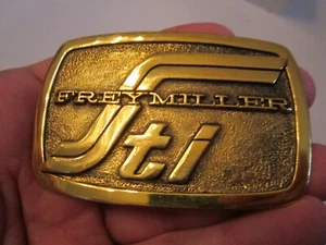 VINTAGE FREY MILLER COMPANY BELT BUCKLE - HEAVY - GW-17 - Picture 1 of 2