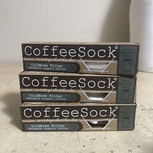 3x CoffeeSock Zum Selbermachen Cold Brew Filter passt einem 32 Unzen Einmachglas Hergestellt in den USA - Bild 1 von 3