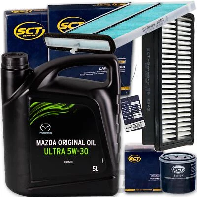 FILTERSET+ORIGINAL 5W30 ÖL passend für MAZDA 3 BM BN 6 GJ GL CX5 KE GH 120-192PS