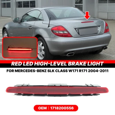 Tercera luz de freno de lámpara trasera roja para Mercedes-Benz Clase SLK W171 R171 2004-2011 Foto 1 de 4