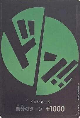 DON !! Card (Roronoa Zoro) Special Promo Straw Hat Pirates ONE PIECE Card Japan - Image 1 of 3