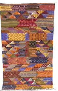 Marokkanischer Berber Kelim Teppich Carpet Picasso Handarbeit Taznakht Tribal 8ft2’’ X 5ft1 - Bild 1 von 16
