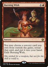 Burning Wish MTG Conspiracy: Take the Crown Rare EDH Legacy