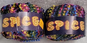 New Mixed Lot 2 Balls Knitting Fever Yarn Spice Multicolor #4 125yds 50g - Bild 1 von 4