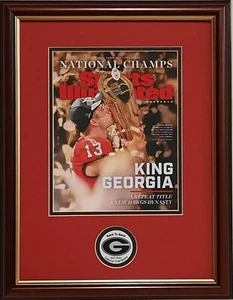 Deportes conmemorativos de los Georgia Bulldogs 2022 enmarcados ilustrados - Imagen 1 de 1