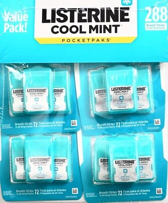 Listerine Cool Mint PocketPaks On-the Go Freshness, 288 Breath Strips - Image 1 of 2