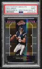 2005 Playoff Absolute Memorabilia Spectrum Gold /25 Drew Brees #123 PSA 9 MINT