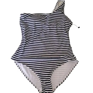 Jones NY Women's Large Blue White Bathing Suit Swimsuit New MSRP $75 - Picture 1 of 7