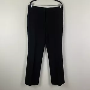 Chicos Flex Waist Trouser Pants Size 1.5 US 10 Black Full Length Modern - Picture 1 of 11