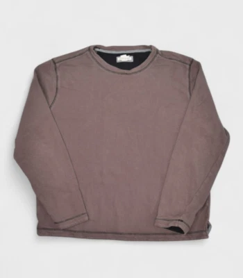 Carbon 2 钴运动衫男式 L 棕色圆领套衫棉羊毛 — 第 1/4 张图片