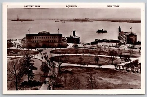 RPPC - Acuario Battery Park - Foto real de Nueva York - Postal - Imagen 1 de 4