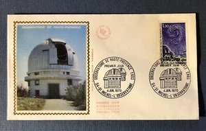 FRANCE 1970 SILK FDC, Haute-Provence Observatory Sc#1281 - Picture 1 of 4