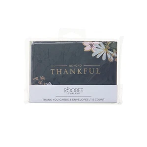Marine Blumen Dankeskarten - 15 ct. - Bild 1 von 3