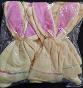 20x BABY/TODDLER EASTER BUNNY EAR FELT HATS YELLOW/PINK. NEW - Picture 1 of 3