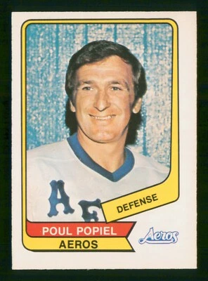 POUL POPIEL 1976-77 O-PEE-CHEE WHA 76-77 NO 27 NRMINT+  58202 - Image 1 of 2