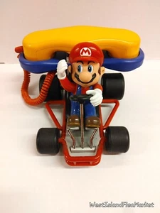 Nintendo Mario Kart Corded Telephone Vintage 2002 Tested/Works NO Lightning Bolt - Zdjęcie 1 z 24