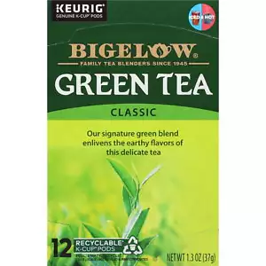 Bigelow Green Tea, Keurig K-Cup Tea Pods, 12 Count - Picture 1 of 7