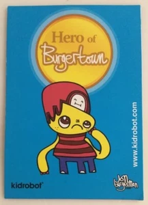 Kidrobot The Heroes of Burgertown Series Trading Card Jon Burgerman Art Doofus - Picture 1 of 1