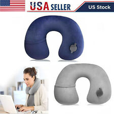 Travel Pillow Soft Inflatable Air Cushion Neck Rest U-Shaped Compact Flight