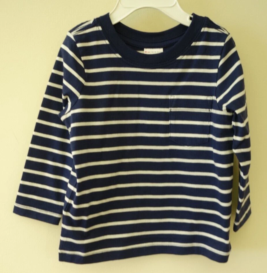 NUEVO CON ETIQUETAS Camisa Hanna Andersson Pima Algodón Bolsillo Niño Talla 80/18-24 Meses Foto 1 de 1