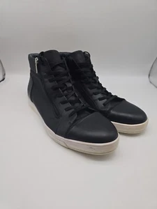Calvin Klein schwarze Kunstleder hohe Turnschuhe Herren Größe 11 - Bild 1 von 8