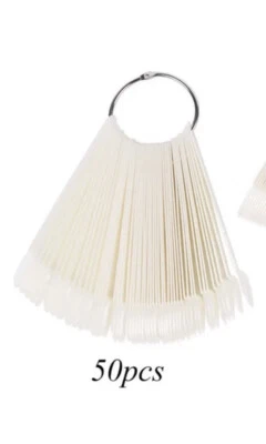 Nail Swatch Sticks. Round Natural 50 Tips. Nails Art Display - Image 1 of 3