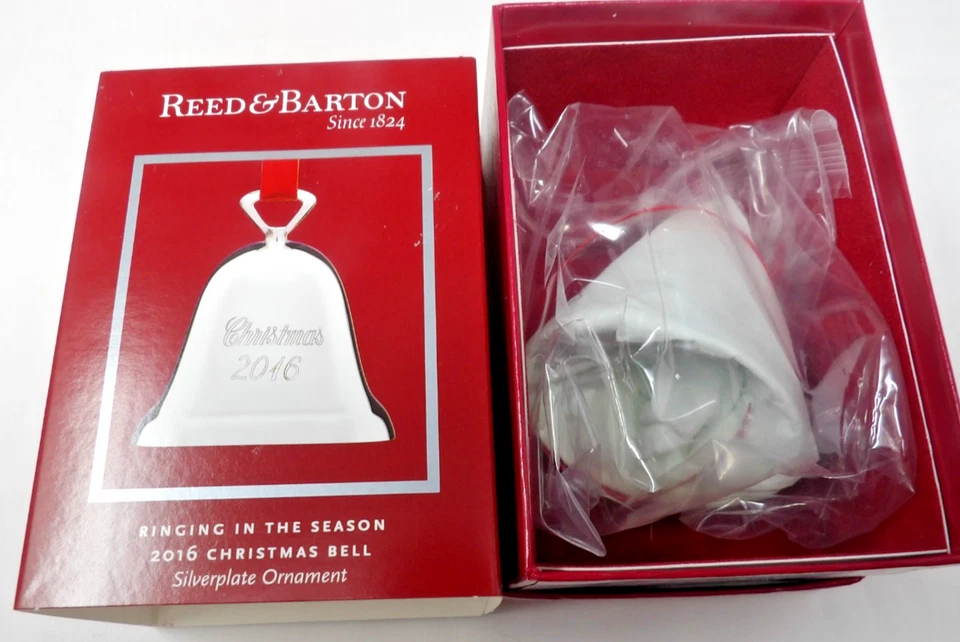 New In Box Reed & Barton 2016 Silverplate Christmas Bell - Image 1 of 3