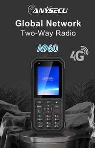 Radio de red ANYSECU Zello A960 Android 8.1 4G con GPS WIFI POC Walkie Talkie - Imagen 1 de 11