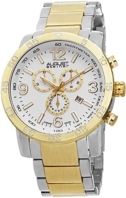 August Steiner AS8097TTG Swiss Quartz Chronograph Tachymeter Date Mens Watch - Image 1 of 4