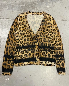 Roberto Cavalli Leopard Print Cardigan (M/L) - Picture 1 of 7