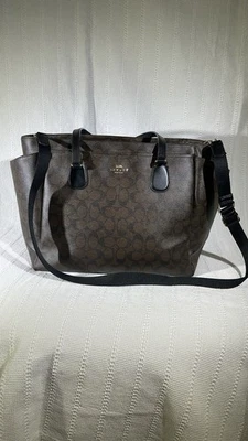 Coach Monogram Baby Diaper Bag in Signature Canvas Crossbody Tote MSRP $495 - Image 1 of 4