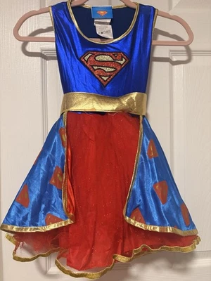  Rubies Blue and Red DC Supergirl Tutu Dress Halloween Costume Size 5-6 Small  - Image 1 of 3